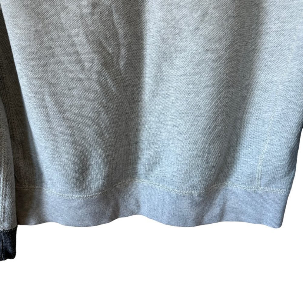 Abercrombie & Fitch Relaxed Gray Crewneck lightweight Sweatshirt Spell Out Small - Picture 11 of 15